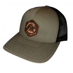 Hats Spear America Trucker Hat Patch Leather Hexagon