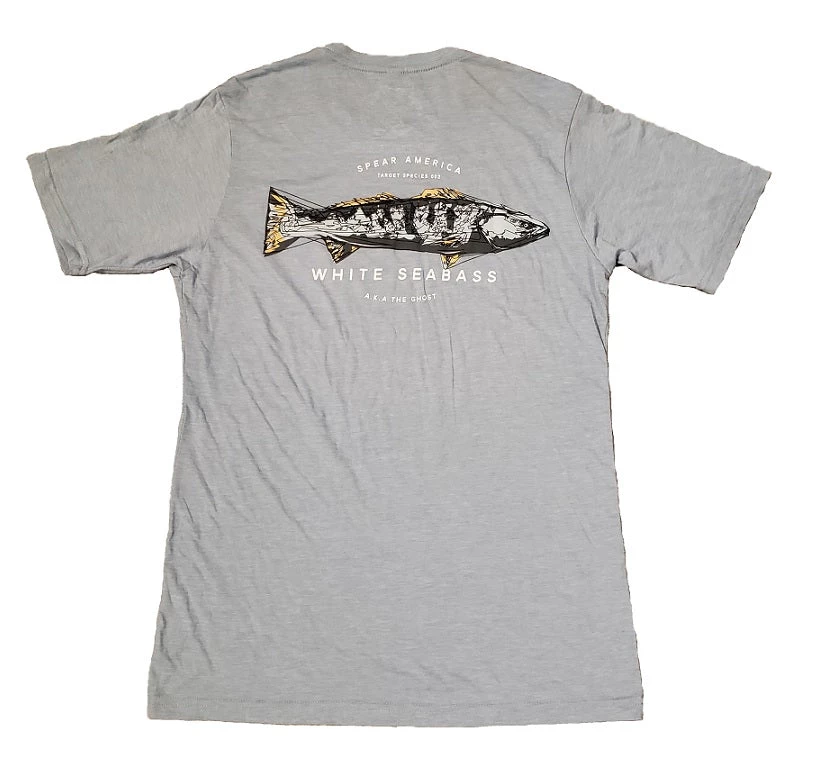 Spear America White Seabass T-Shirt Short Sleeve 4 Spear America White Seabass T-Shirt Short Sleeve