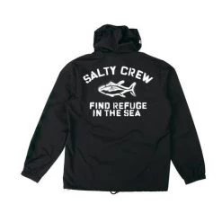 Salty Crew Vandal Snap Jacket Black