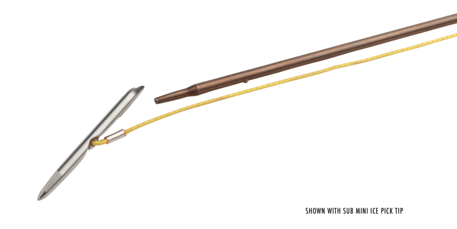 Riffe 5/16" Mini Single Fin Slip Tip Assembly With 18" Nose For Pole Spear - SPECTRA Rig 1 Riffe 5/16" Mini Single Fin Slip Tip Assembly With 18" Nose For Pole Spear - SPECTRA Rig