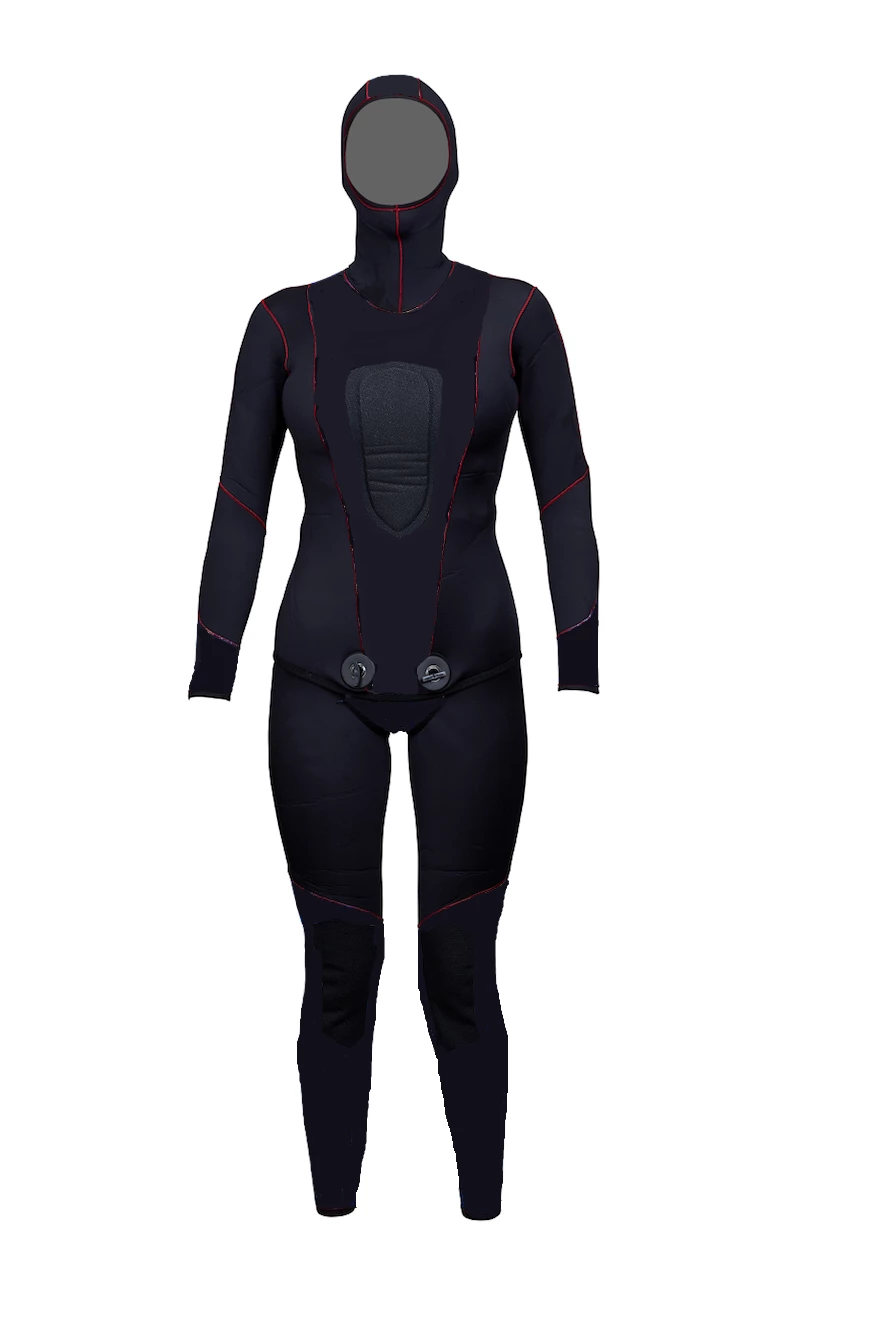 PoloSub Lined Open Cell Black Womens Wetsuit 5.5mm 1 PoloSub Lined Open Cell Black Womens Wetsuit 5.5mm