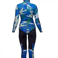 PoloSub Lined Open Cell Blue Camo Womens Wetsuit 5.5mm
