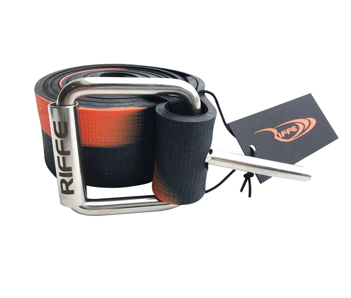 RIFFE MARSEILLES WEIGHT BELT 57" - BLACK ORANGE 3 RIFFE MARSEILLES WEIGHT BELT 57" - BLACK ORANGE