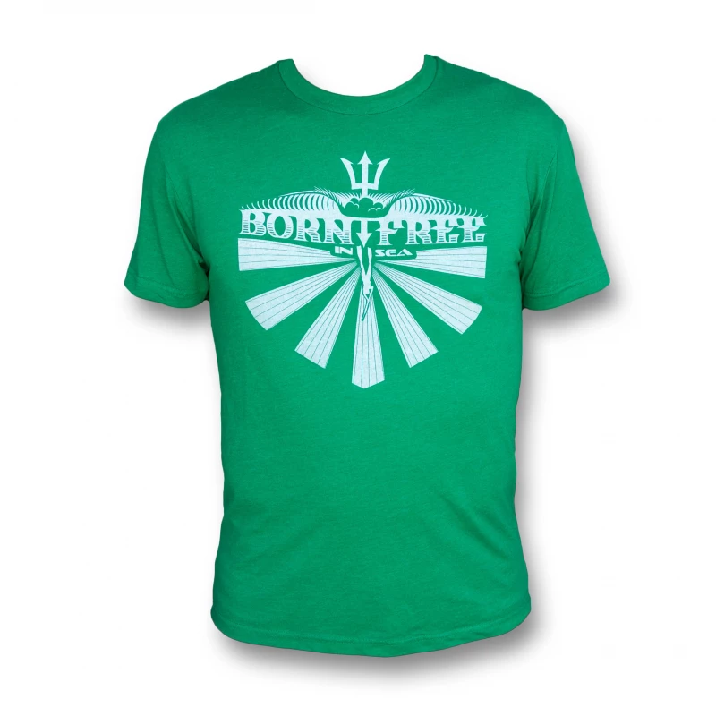 InSea Clothing IN-SEA Born Free T-Shirt - Green 1 InSea Clothing IN-SEA Born Free T-Shirt - Green