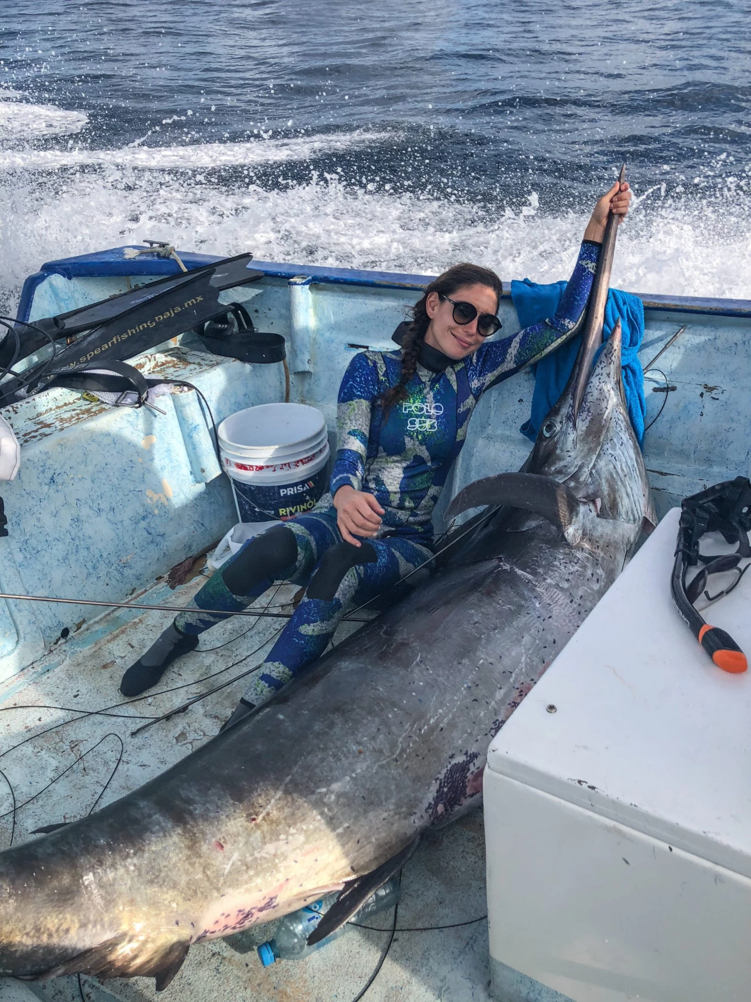 Spearfish PoloSub Lined Open Cell Blue Camo Mens Wetsuit 3.5mm 1 Spearfish PoloSub Lined Open Cell Blue Camo Mens Wetsuit 3.5mm